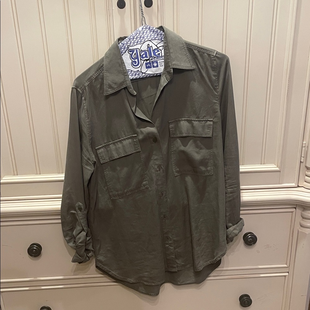 Babaton Olive Green Blouse